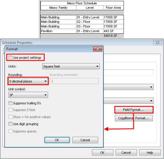 schedule formatting samples search autodesk knowledge schedule samples